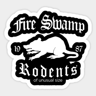 Princess Bride Fire Swamp Rodents Sticker
